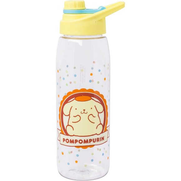 Sanrio Hello Kitty and Friends Pompompurin Dots Water Bottle with Screw-On Lid, - Picture 3 of 5